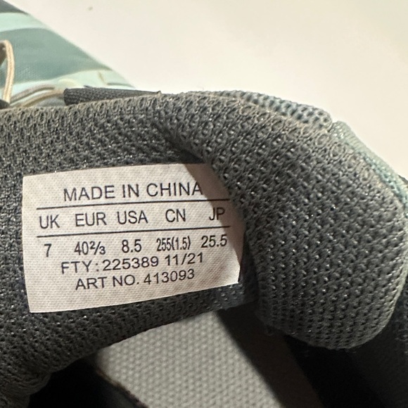 Salomon Speed Cross 5 hiking Shoes Green mint & Black bungee laces ortholite - Picture 8 of 8